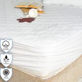 Vionel Home Pamuklu Kapitone, Fitted Full Kenar, Sıvı Geçirmez, Çift Kişilik Yatak Koruyucu Çarşaf Alez 200 x 200 - 200 x 200 cm - Beyaz