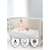 Vionel Home Pamuklu Sıvı Geçirmez Bebek Ve Çocuk Yatak Koruyucu Alez Beyaz beyaz