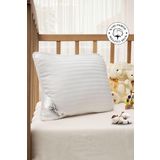 Vionel Home Saten Bebek Yastığı, %100 Pamuk Kılıf, Boncuk Silikon iç dolgu, Otel Kalitesi