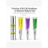 Vionine 4’lü Cilt Yenileme ve Bariyer Bakım Seti - Retinol Serum + Retinal Krem + Göz Kremi + Madeca Krem