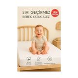 Vionna %100 Pamuklu Sıvı Geçirmez Bebek Alezi Yatak Koruyucu Bebek Çocuk Park Beşik Kreş Anaokulu Alezi (60 x 120) - 1 x 10 m - 190 x 200 cm