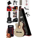 Vionna 4/4 Ayarlanabilir Kesik Kasa Klasik Gitar - Kolay Taşıma - 3 Renk Sunburst