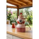 Vionna Acar XAP-10355 Chloe Collection Mini Emaye Çaydanlık Takımı - 0002 - Beyaz