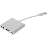 Vionna Alfais 4962 USB 3.1 Type C To HDMI USB 3.0 Dönüştürücü Adaptör Kablosu (Laptop Için) - 1-Siyah
