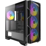 Vionna Antec AX1000 Argb, 4 x 140MM Argb Pwm Fan Dahil, Mesh Ön Panel, Usb-C 3.2, Temperli Cam Yan Panel, 360MM Radyatör Desteği, Siyah Orta Kule Atx Oyuncu Kasası - 130 W