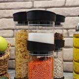 Vionna Arow Siyah 6 Parça Cam Baharat Takımı - 0,2 kg