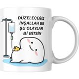 Vionna Düzeleceğiz Inşallah Kupa Bardak Komik Yazılı Hediyelik Kahve Çay Kupası - 00-Siyah - Beyaz