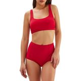 Vionna Eros Kalın Askılı ESKM23Y0005 Kadın Bikini Üstü, Koyu Kırmızı, 36 - 0 - Gold - 0 - 1 Yaş