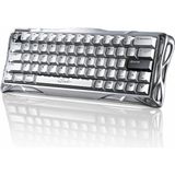 Vionna Gravastar Mercury V60 Pro Manyetik Switch Gaming Klavye, Kablolu, Ingilizce Q, Deluxe Edition (Chrome Silver)