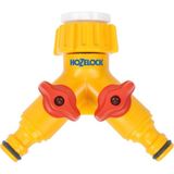 Vionna Hozelock 2256H Çift Çıkışlı, Ikili (2'li), Vanalı Musluk Bağlantısı, Dağıtıcı Adaptörü