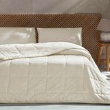 Vionna Linens Kapok Cloudy Ince Yorgan Çift Kişilik - 100 x 135 cm - (DipCamo)Charcoal-White