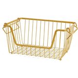 Vionna Ocean Home Textile Altın Renk Metal Sepet 32 x 22 x 16 cm - 001-Renkli