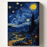 Vionna Sayılara Göre Boyama Seti, 50X70 cm Tuval ve Fırça Dahil - 1