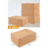 Vionna Serstil 4 Adet - Büyük Boy Baza Altı Taba Hurç 62 x 46 x 22 cm - 0 - 19 L