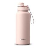 Vionna Sızdırmaz Çelik Termos, 1000 ml Kapasite, Pembe - 1 lt