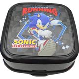 Vionna Sonic 4 Bölmeli Beslenme Kabı, Kaşık ve Çatal Içinde, Siyah - Adaçayı
