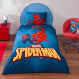 Vionna Taç Lisanslı Spiderman Classical Tek Kişilik Pamuk Nevresim Takımı - 001-Renkli