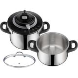 Vionna Tefal Tefal Clipso Chef Düdüklü Tencere Seti - 6 Litre + 4,5 Litre - Ahşap - 1,8 L