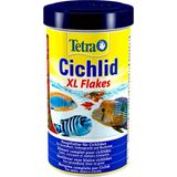 Vionna Tetra Cichlid Xl Flakes - Büyük Çiklitler ve Diğer Büyük Süs Balıkları Için Büyük Pul Şeklinde Balık Yemi, 10 L Kova - Ahşap - Bej - Siyah