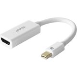 Vionna Unıtek Mini Displayport HDMI Adaptörü - Thunderbolt 1/2 (Mini Dp) HDMI 1.4 Soket Adaptörü Sinyal Dönüştürücü │ 4k, 20 cm Kablo, Beyaz │ Macbook Air, Pro, Imac, Lenovo Thinkpad Vb. ile Uyumlu - 1-Siyah