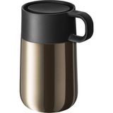 Vionna Wmf Impulse Travel Mug Termos Bardak, 300 Ml, Paslanmaz Çelik, Otomatik Kapaklı, 360° Içim Özellikli, Seyahat Kahve Bardağı, Içecekleri 6 Saat Sıcak ve 12 Saat Soğuk Tutar, Kahverengi - Acı Yeşil