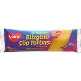 Viora Büyük Boy 65x70 cm 10 Adet Vrp-141 Büzgülü Çöp Torbası