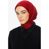 Viora Desen İpeksi Jakar Eşarp Vişne Çürüğü