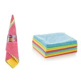 Viora Eco Clean Mikrofiber Temizlik Bezi 4'lü Set | 33x33cm Çok Amaçlı Yüksek Emiş Güçlü Bez (VRP-320)