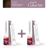 Viored Colorart 2'li Tüp Boya 60 ml - 5.77 Bitter Çikolata