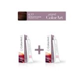 Viored Colorart 2'li Tüp Boya 60 ml - 6.77 Sıcak Çikolata