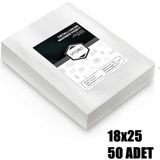 VI'ORIO 18X25cm Tırtıklı Vakum Makinesi Poşeti 50 Adet