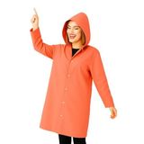 Vios Store Unisex Su Geçirmez Kapüşonlu Yağmurluk, Hafif ve Katlanabilir Yağmur Pançosu, Rüzgar Geçirmez Seyahat & Kamp Ceketi (Yavruağzı)