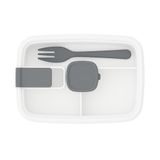 Vios Store Vakumlu Lunchbox Yemek Kabı – Sızdırmaz, Taşınabilir ve Sağlıklı Saklama Kutusu | Çatal Kaşık Bölmeli | Gıda Dostu (BEYAZ)
