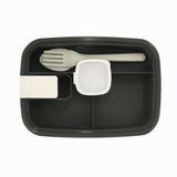 Vios Store Vakumlu Lunchbox Yemek Kabı – Sızdırmaz, Taşınabilir ve Sağlıklı Saklama Kutusu | Çatal Kaşık Bölmeli | Gıda Dostu (GRİ)