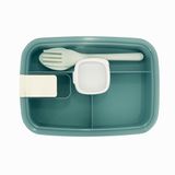 Vios Store Vakumlu Lunchbox Yemek Kabı – Sızdırmaz, Taşınabilir ve Sağlıklı Saklama Kutusu | Çatal Kaşık Bölmeli | Gıda Dostu (YEŞİL)