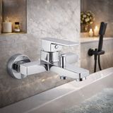 Viosa Krom Kare Banyo Bataryası Aç Kapa 5 Yıl Garantili Musluk