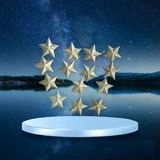 Vıp 14 Adet Simli Gold Yıldız Süs Gold Yıldız Noel Ağacı Süsleri Yılbaşı Ağacı Süsleri 7 Cm Yıldız Vitrin