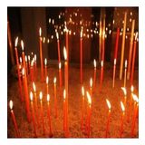 VIP 35 CM 8 PCS CHURCH RED CANDLES KIRMIZI ARINMA MUMU 8 ADET KIRMIZI İNCE MUM KIRMIZI KİLİSE MUMU