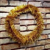 Vıp 5 Metre Parlak Metalik Gold Çam Dalı Gold Yılbaşı Garlandı Gold Garland Gold Noel Ağacı Dalı Vitrin