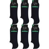 Vip 6'lı Bambu Sneakers Erkek Çorap - Siyah - 40 - 44