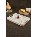 VİP AHMET Dikdörtgen Baskılı Tepsi Kumsal 34 x 46 cm