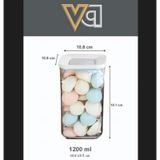 Vip Ahmet erzak kavanozları Baharatlık 1200 ml x 3 adet