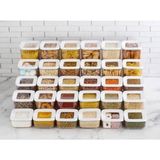 Vip Ahmet Hava Geçirmez Kapaklı Akrilik Saklama Kabı Seti - 30 Parça (1700 ml, 1200 ml, 1000 ml, 700 ml, 250 ml)