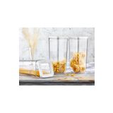 VİP AHMET Kare Saklama Kabı 1700ml 3 Lü Kavanoz Set