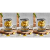 Vip Ahmet Kum Saati Saklama Kabı Turşu-Zeytin Saklama Kabı 500 ml - 3 Adet