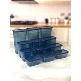Vip Ahmet Kumsal Dikdörtgen Saklama Kabı Mavi 12 Li Set 3X3250-3X2000-3X1300 -3X750 ML
