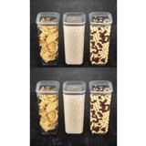 VİP AHMET Sude Kare Saklama Kabı 1700 Ml X 6 Erzak Kabı 6 Adet Set