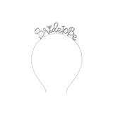 Vip-Aksesuar Metal Bride To Be Gelin Tacı Gümüş