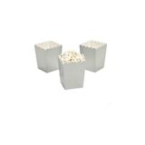 Vip-Aksesuar Popcorn Mısır Kutusu Düz Gümüş 10 'Lu