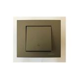 VİP AY VİP AYDINLATMA / OVİVO GRANO Antrasit Light Anahtarı+ÇERÇEVE